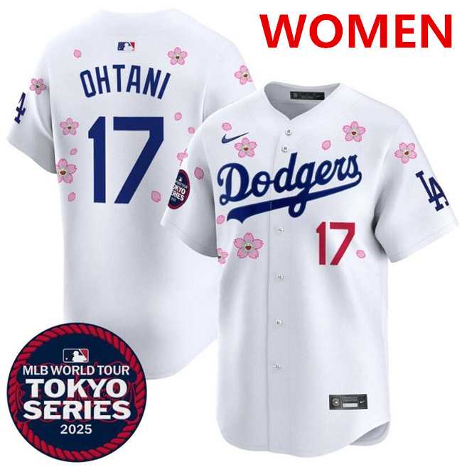 Women's Los Angeles Dodgers #17 Shohei Ohtani White 2025 Tokyo Series Limited Stitched Jersey Dzhi,We sell and wholesale Women's Los Angeles Dodgers #17 Shohei Ohtani White 2025 Tokyo Series Limited Stitched Jersey Dzhi on line form chian!